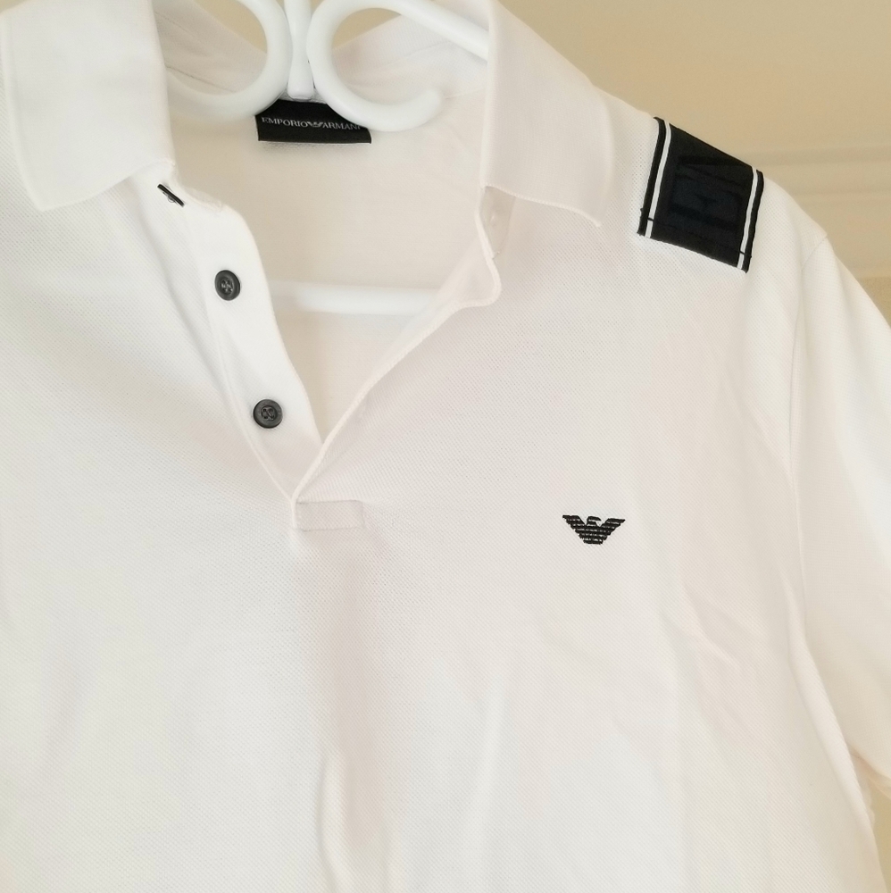 Emporio Armani White Polo Shirt